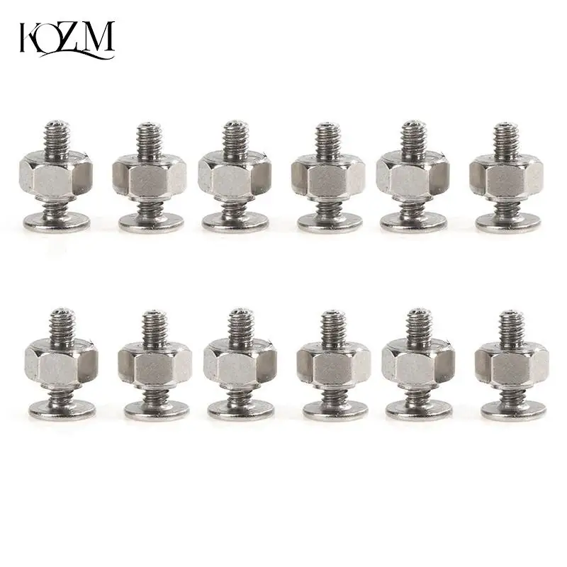 10Sets Hand Mounting Kits Stand Off Screw Hex Nut For A-SUS M.2 SSD Motherboard Silver For Laptop Notebook Fix Repair Computer