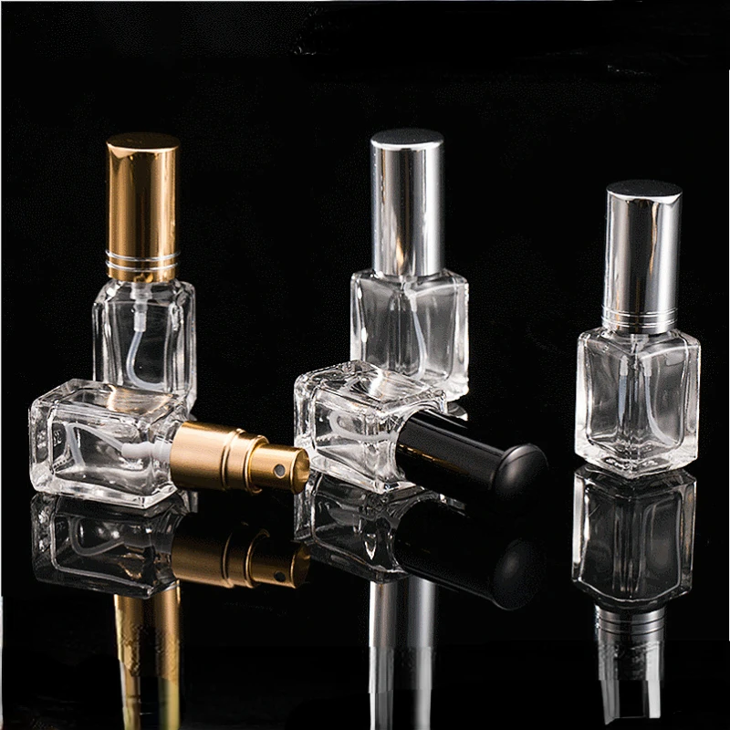 

5ml Gold Glass Portable Refillable Perfume Bottle Cosmetic Container Empty Spray Atomizer Oils Liquid Travel Sub-bottle