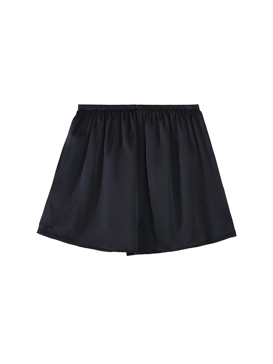 Suyad ream, Frau 100% echte Seiden shorts, 19mm, elastische Taille, bequeme gesunde Hauss horts, Frühling Sommer hose, weiß