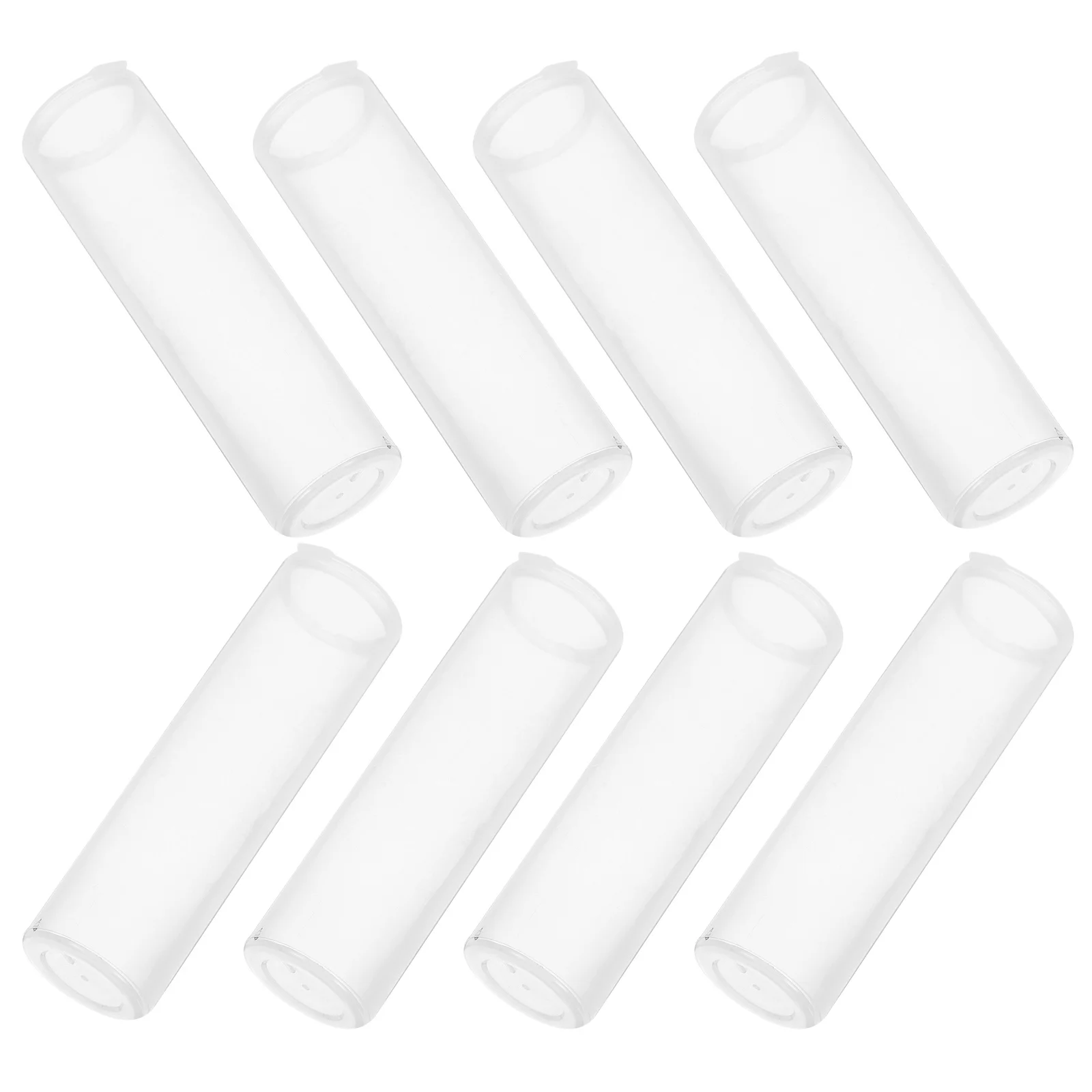 20 قطعة أنبوب تخزين العملات المعدنية الشفافة حاوية بلاستيكية مستديرة لأرباع بيني دولار جمع منظم خفيف الوزن Pp #3