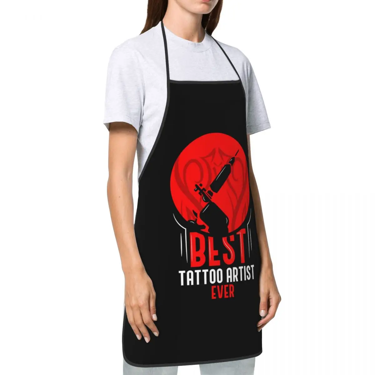 Best Tattoo Artist Ever Apron for Women Men Unisex Bib Cool Tattooists Gift Cooking Kitchen Tablier Cuisine Chef Baking