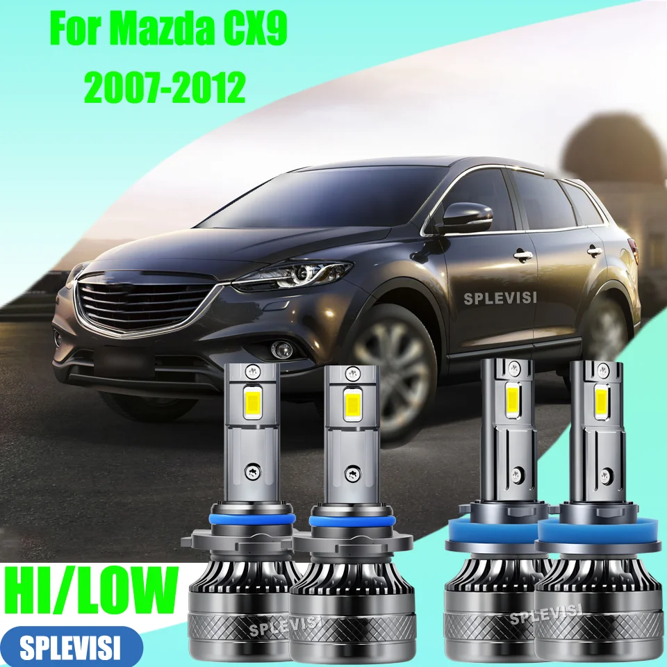 

LED Headlight Bulbs Aluminum CANBUS 20000LM 200W 6000K CSP Car Lamp 12v Long-Lasting For Mazda CX9 2007-2012 2008 2009 2010 2011