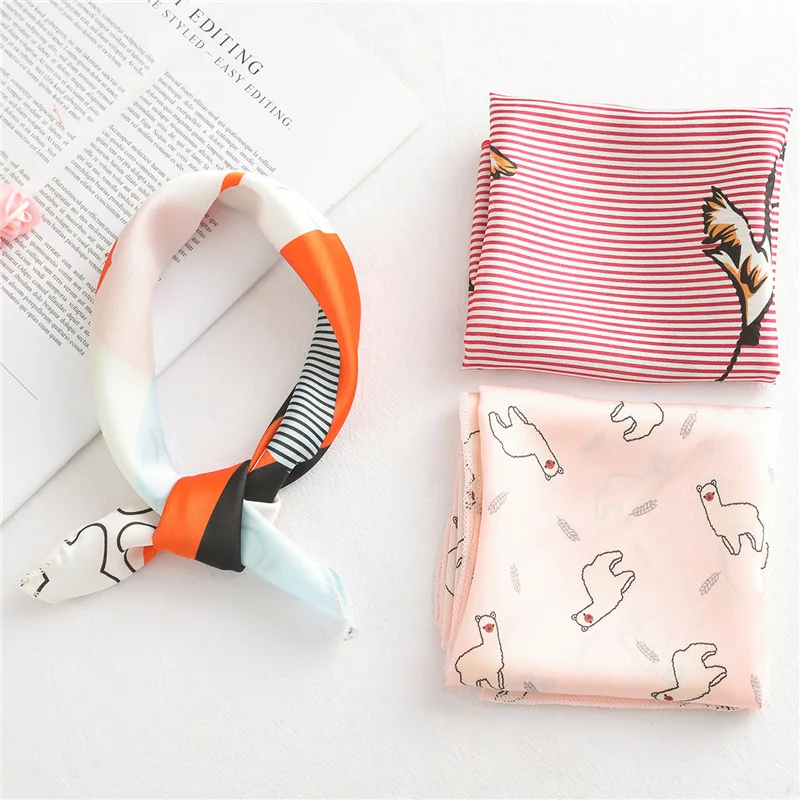 New Design Polka Dot Scarf 1PCS Set 50x50cm Women Professional Accessory Versatile Bandana Neck Warmer