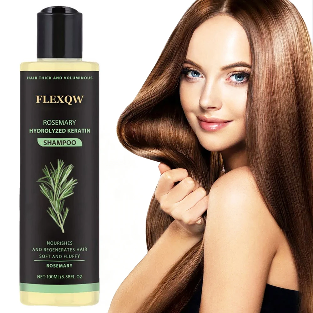 Champú orgánico para el crecimiento del cabello de romero, sin sulfato, antipérdida de cabello, champú voluminizador para el cuero cabelludo graso, producto para el cuidado del cabello, 1/2/3 Uds.