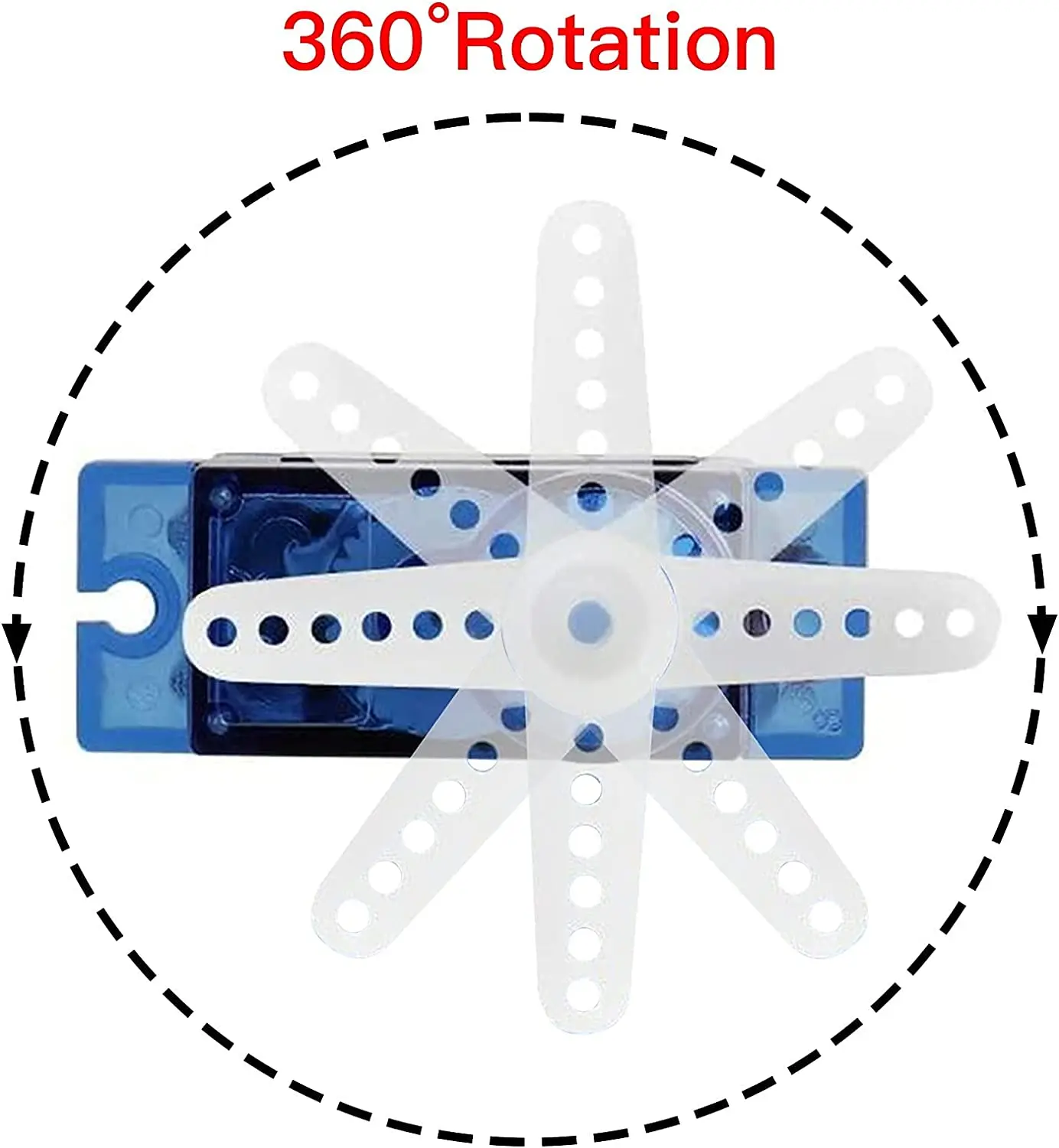 10PCS Feetech 1.3kg Analog Continuous Servo FS90R 360 DegreeContinuous Rotation 9g Servo For RC Radio Control Parts Karbonite H