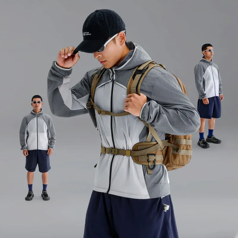 

Detachable Hooded Bicycle Jacket Breathable Windproof Sunscreen Cycling Tops Reflective MTB Road Bike Sportswear