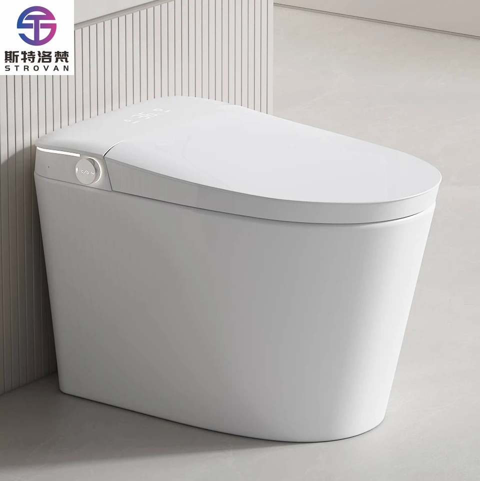 

ZXHK Good Quality WC Intelligent Sanitary Ware Electric Water Closet Bathroom Floor Mounted Ceramic Smart Toilet Commode