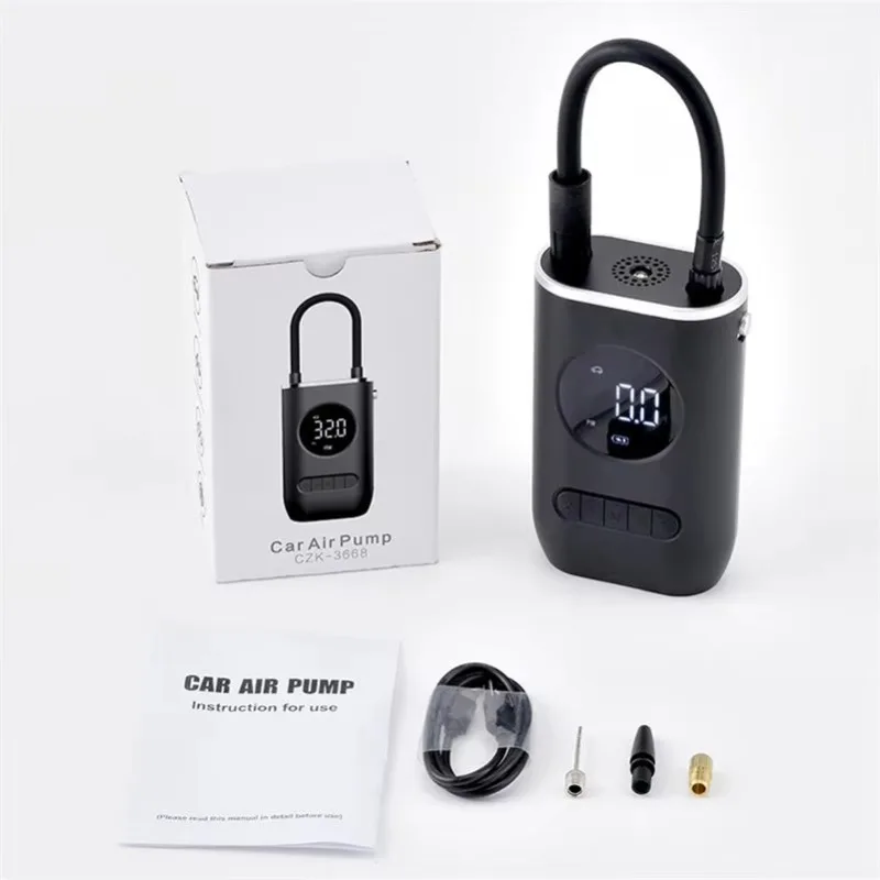 Wireless Rechargeable Tire Inflator 150PSI Portable Electric Air Compressor Pump For Car & Bike