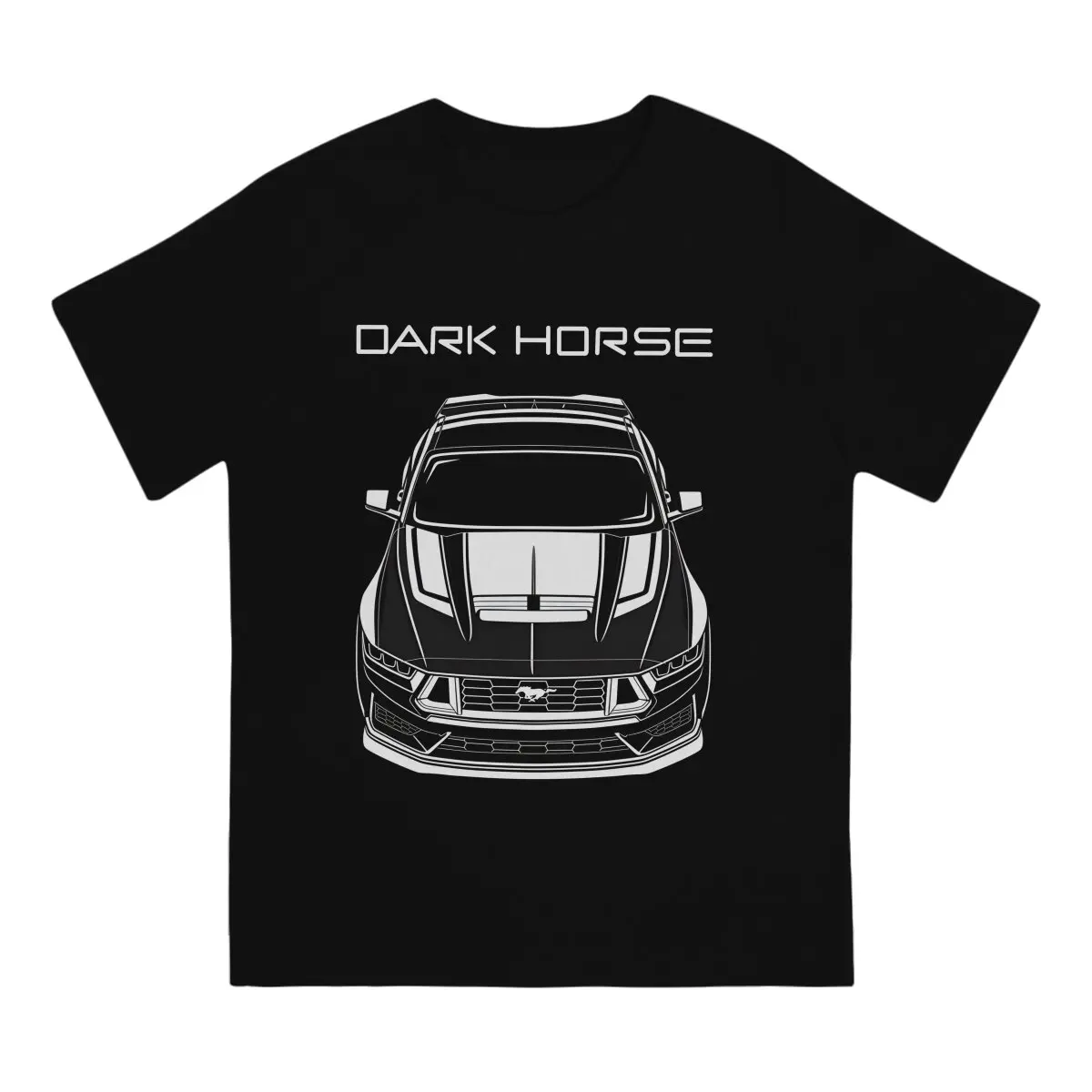 Horse 2024 T-Shirts Men Horse Mustang Vintage Cotton Tees Crewneck Short Sleeve T Shirts Gift Idea Clothes