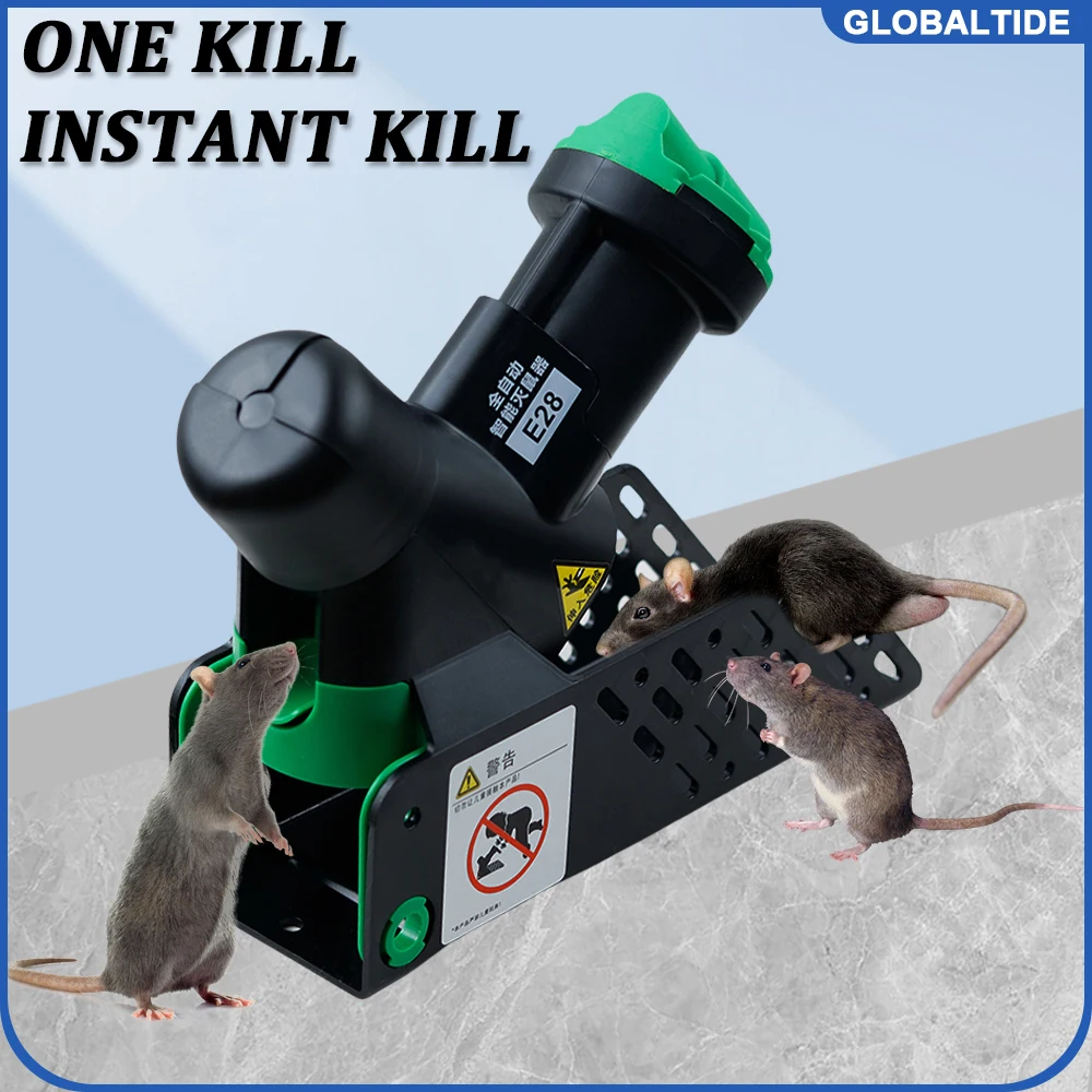 Intelligent automatic mouse catching artifact, exterminator clip, electric cat catcher, one nest end sticky mouse board