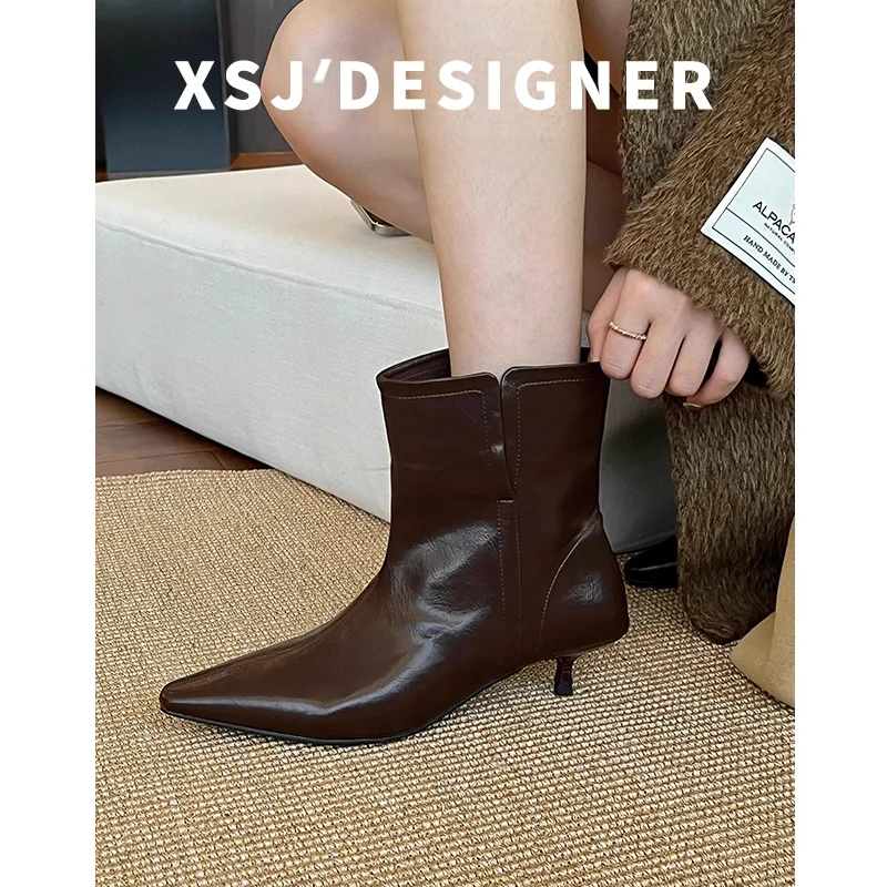 bottines-chelsea-ajustees-pour-femmes-nouvelle-collection-automne-hiver-en-cuir-elastique-marron-bottes-polyvalentes-a-bout-pointu