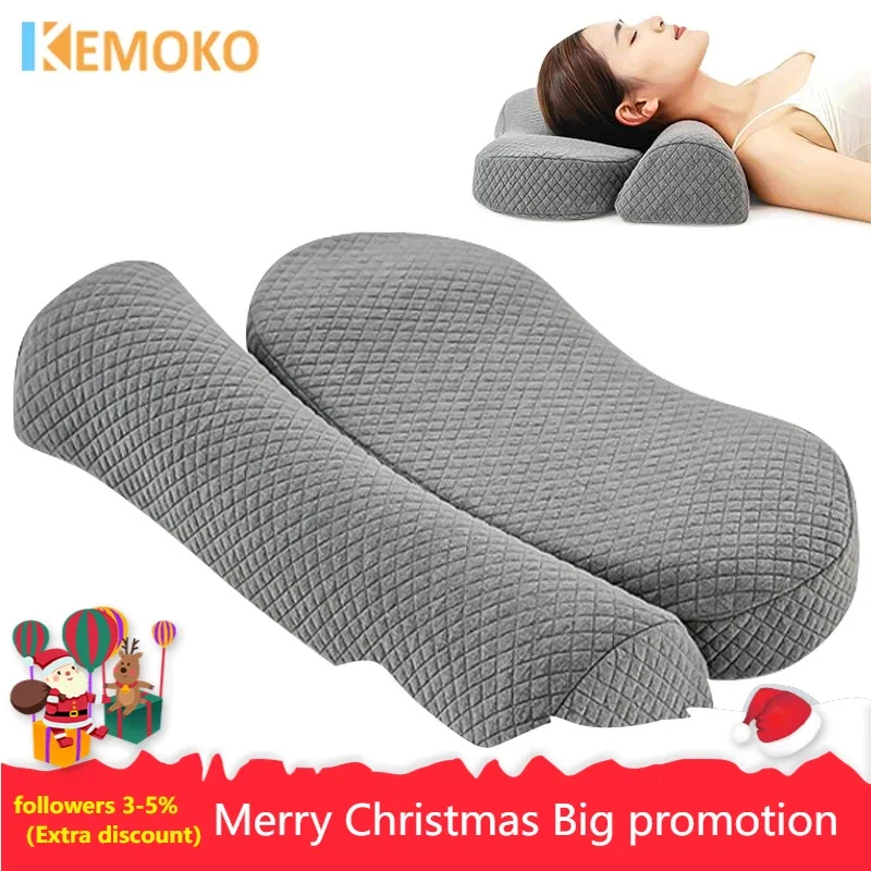 Neck Pillow Rich Bag Comfortable Sleep Special Neck Pillow Reverse Bow Memory Cotton Side Sleeper Detachable and Washable