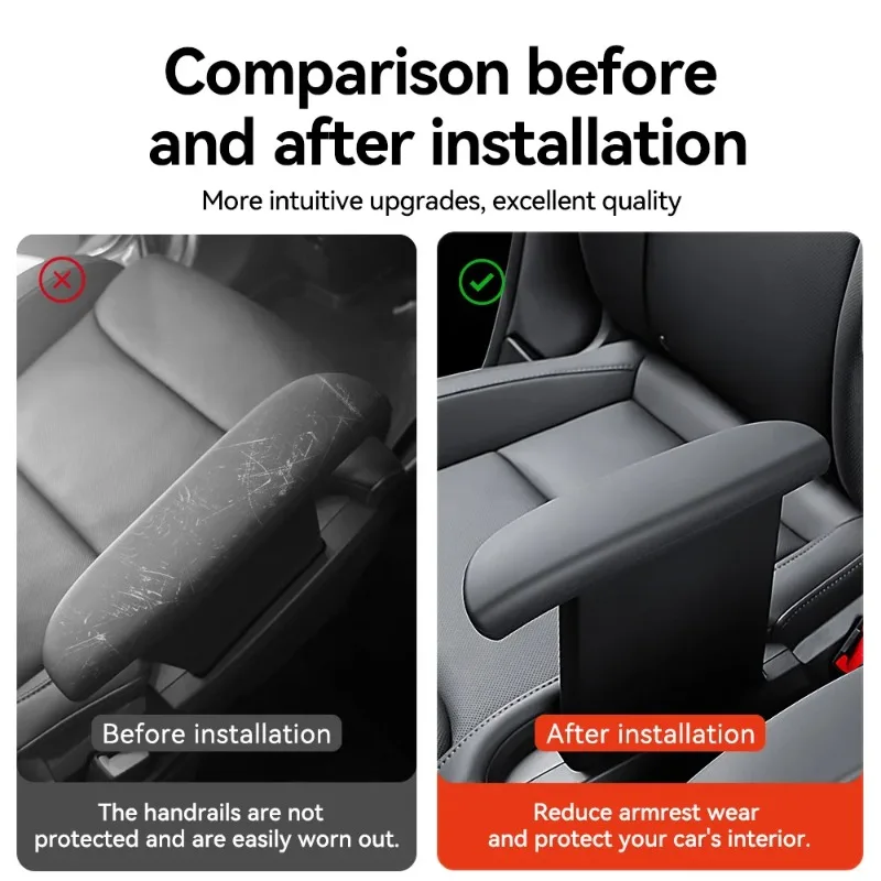 For Tesla Model YL Silicone Armrest Protective Internal Accessorie Cover Protector Second Row Handrail Protector Tailored