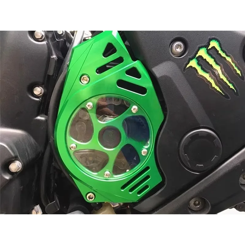 Las piezas son adecuadas para Kawasaki Z650/VERSYS650/Beast 650 cubierta decorativa de diente pequeño delantero modificado/piñón delantero decorativo