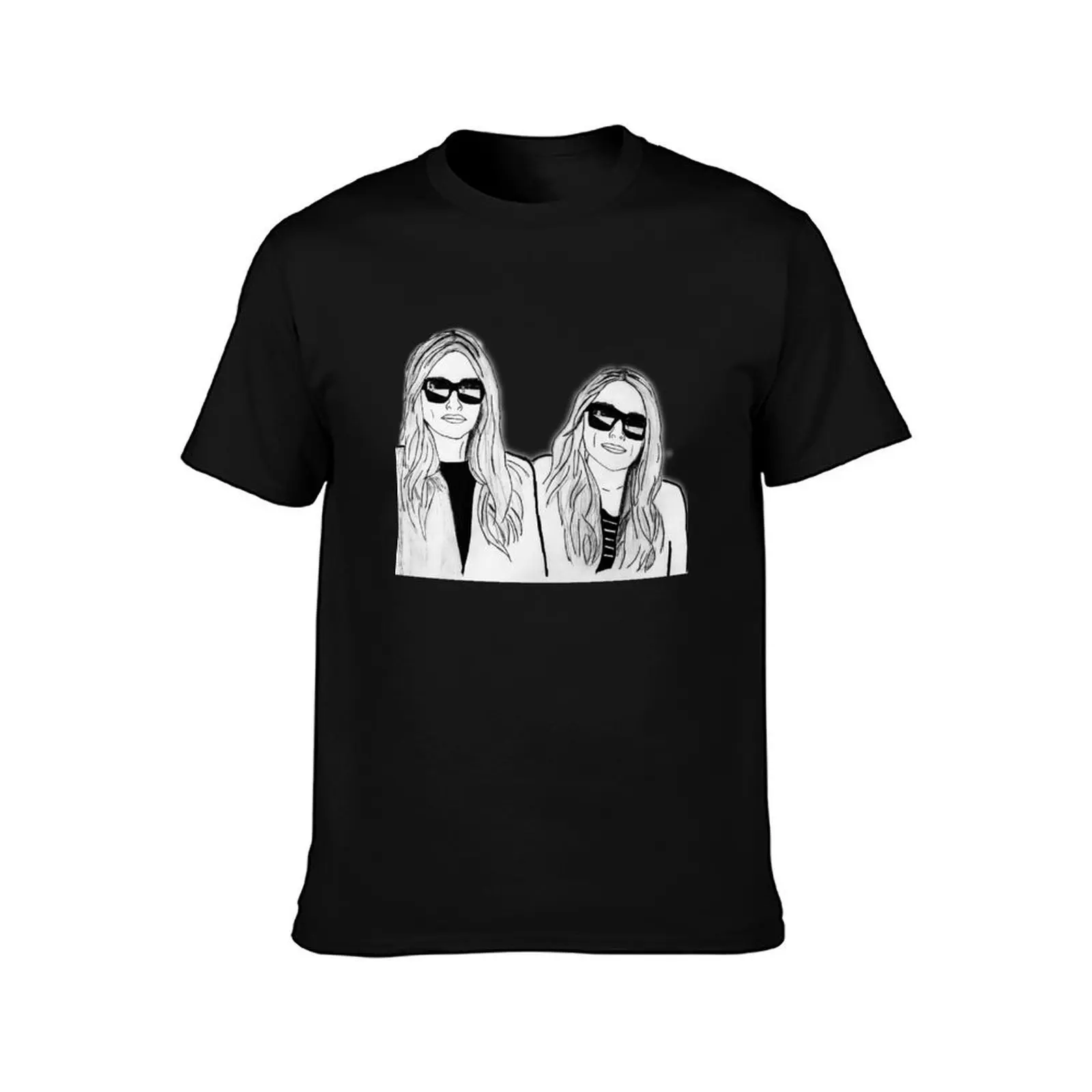 Mary Kate and Ashley T-Shirt Casual Fashion Short Sleeve Cotton T-Shirt