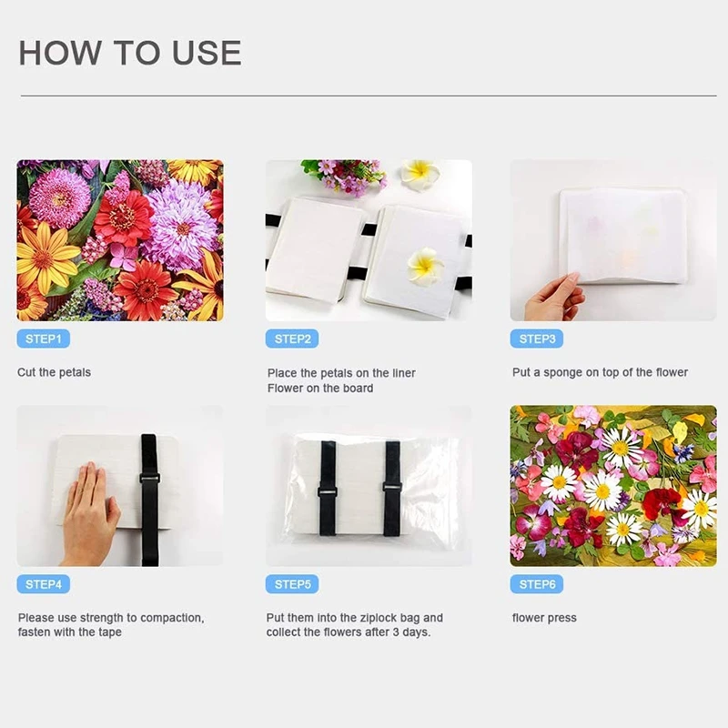 

AB39-Flower Press Kit, Leaf Press, Plant Press, Leaf Press Set For DIY Art Handicraft Making Specimen And Greeting Cards