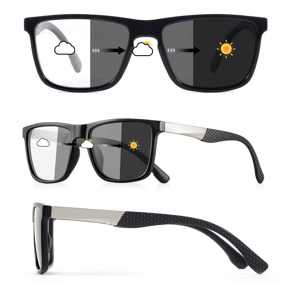 CRIXALIS Photochrome Sonnenbrille für Herren, UV-Schutz, klassisches Blaulicht, blockierende Farbtöne, Damen, Fahren, Angeln, Metall + Acetat-Rahmen – Detail 4
