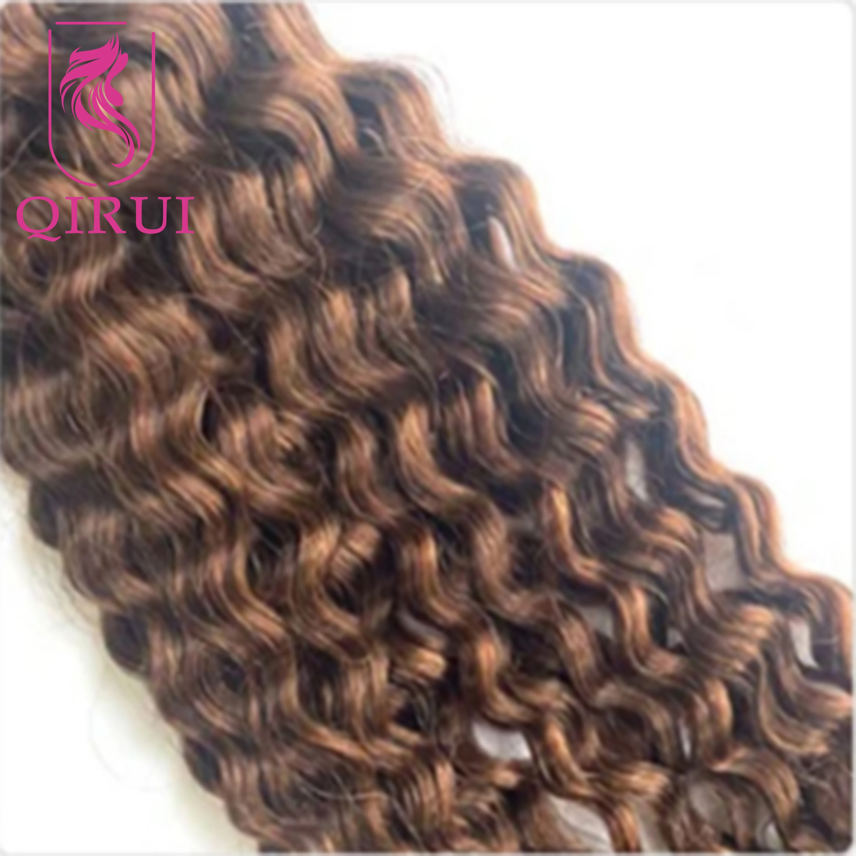 Bulk Human Hair For Braiding Loose Curly Hair Boho Braids Full End 1/3 Bulk Hair Bundles Extensions No Weft  Black Brown Color