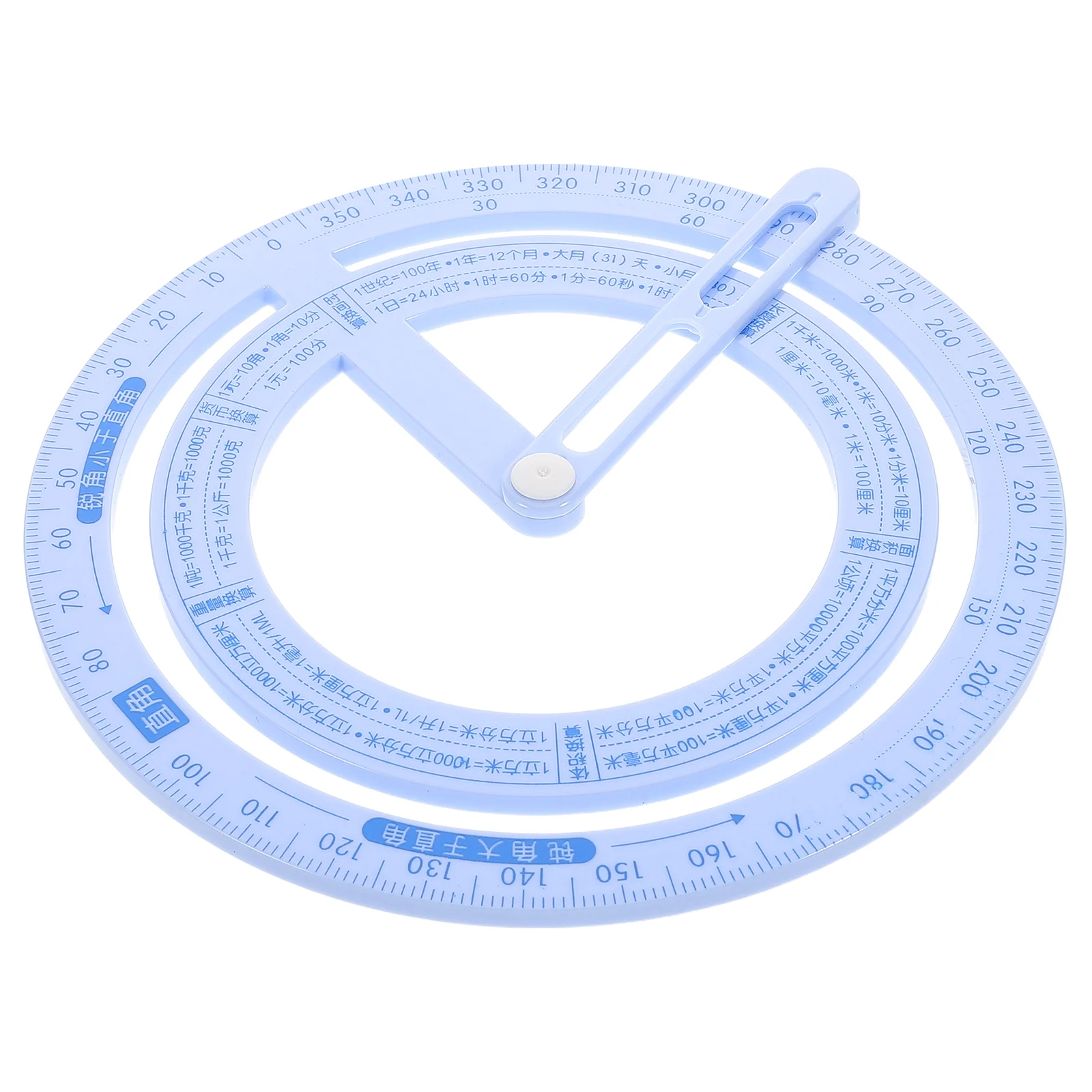

4 Pcs Protractor Angle Measuring Ruler Maker Medical Tool Plastic Gauge Pupils
