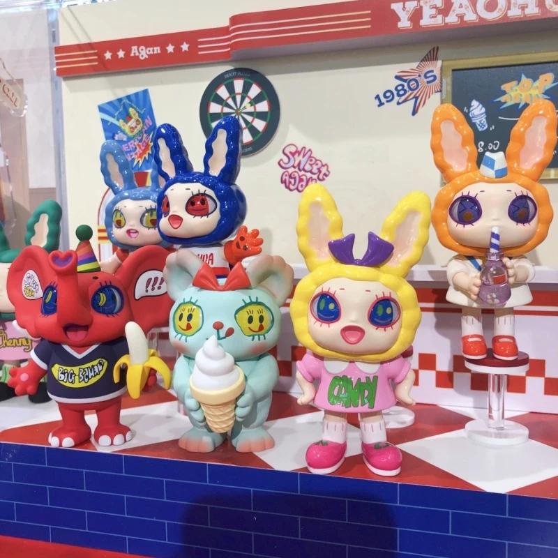 

Лидер продаж, натуральная американская ретро-серия Agan, модная игровая слепая коробка, милые украшения для рабочего стола, коллекционные игрушки, праздничные подарки