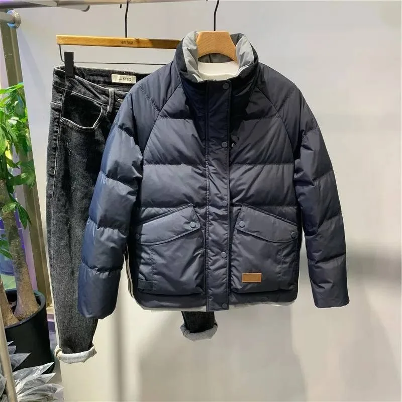 

Повседневная хлопковая куртка для мужчин с воротником-стойкой, в стиле пэчворк, с цветными вставками, легкая, теплая, модный дизайн, для весны, осени и зимы