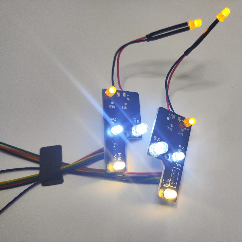 LED PCB Headlights Rear Taillights for 1/14 RC Truck Tipper Iveco