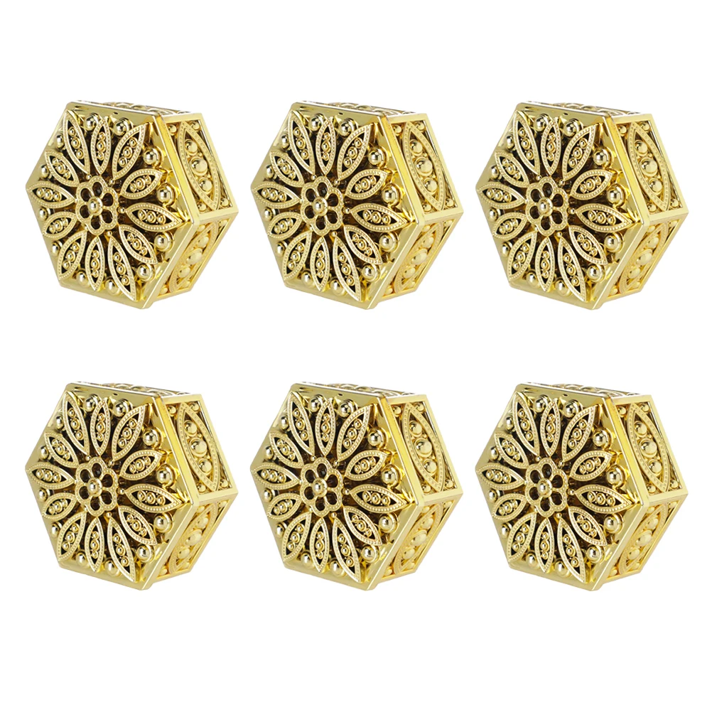 

6 Pcs Candy Box Boxes for Hexagonal Hollow Packaging Candies Treat Plastic Favor