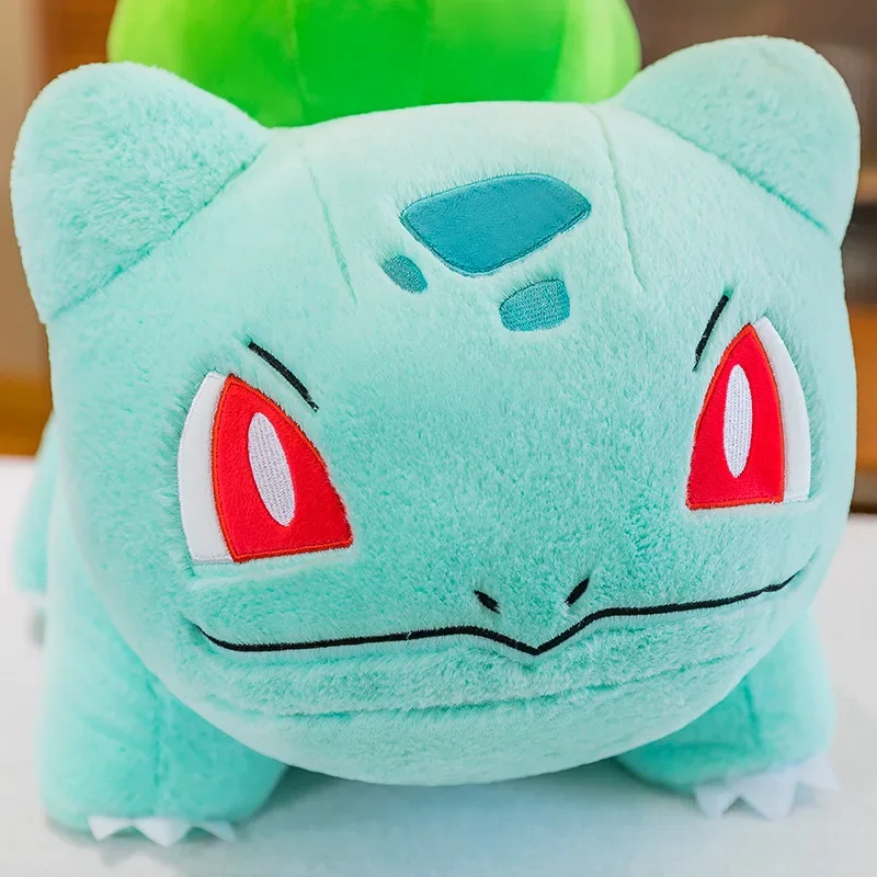 Peluches de Pokémon Bulbasaur de gran tamaño, muñecos de peluche suaves de dibujos animados, regalos de cumpleaños para niños y niñas, 45cm