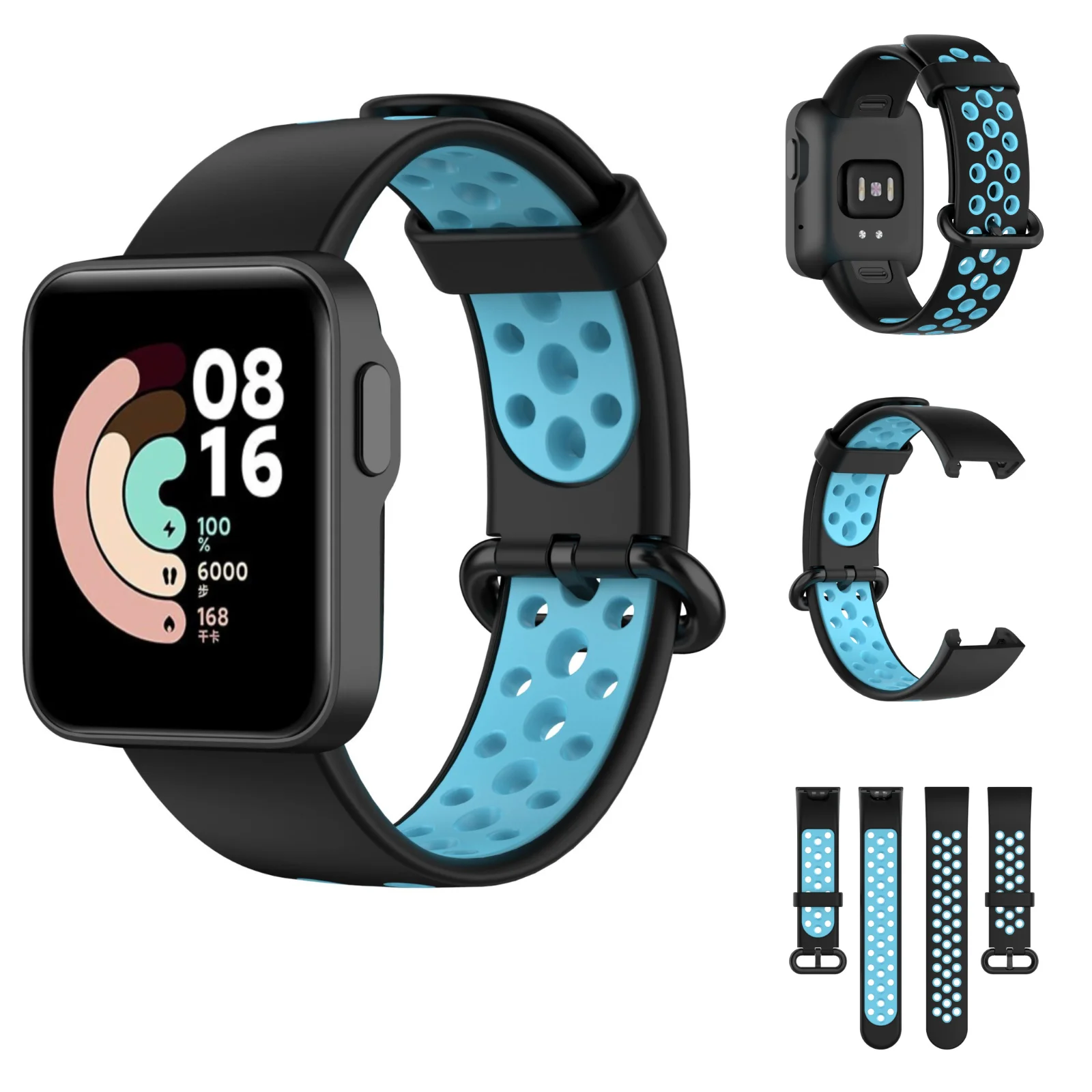 Cinturino in Silicone per Redmi Watch 2 Lite cinturino Smart Watch cinturino di ricambio per Xiaomi Mi Watch Lite versione globale