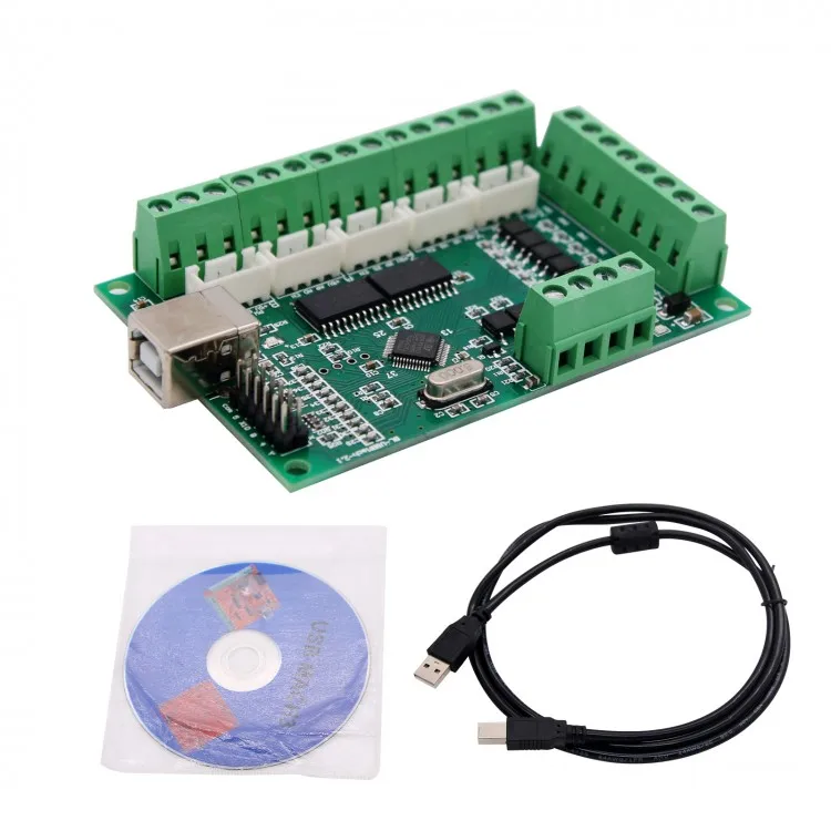 Scheda di controllo del movimento Mach3 USB Mach3 a 4 assi 100KHz Scheda breakout CNC Controller di movimento Mach3 per CNC