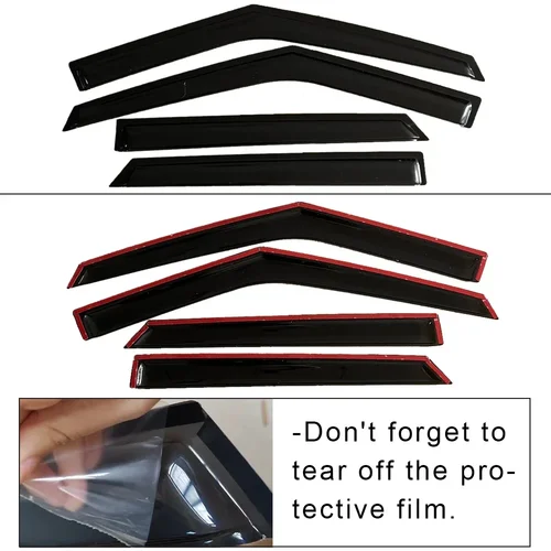 Imagen 2 del producto Para Ford Explorer U625 2020 2021 2022 2023 2024 2025 deflectores de viento protectores de lluvia visera de puerta parasol Ventvisor ventana Visor