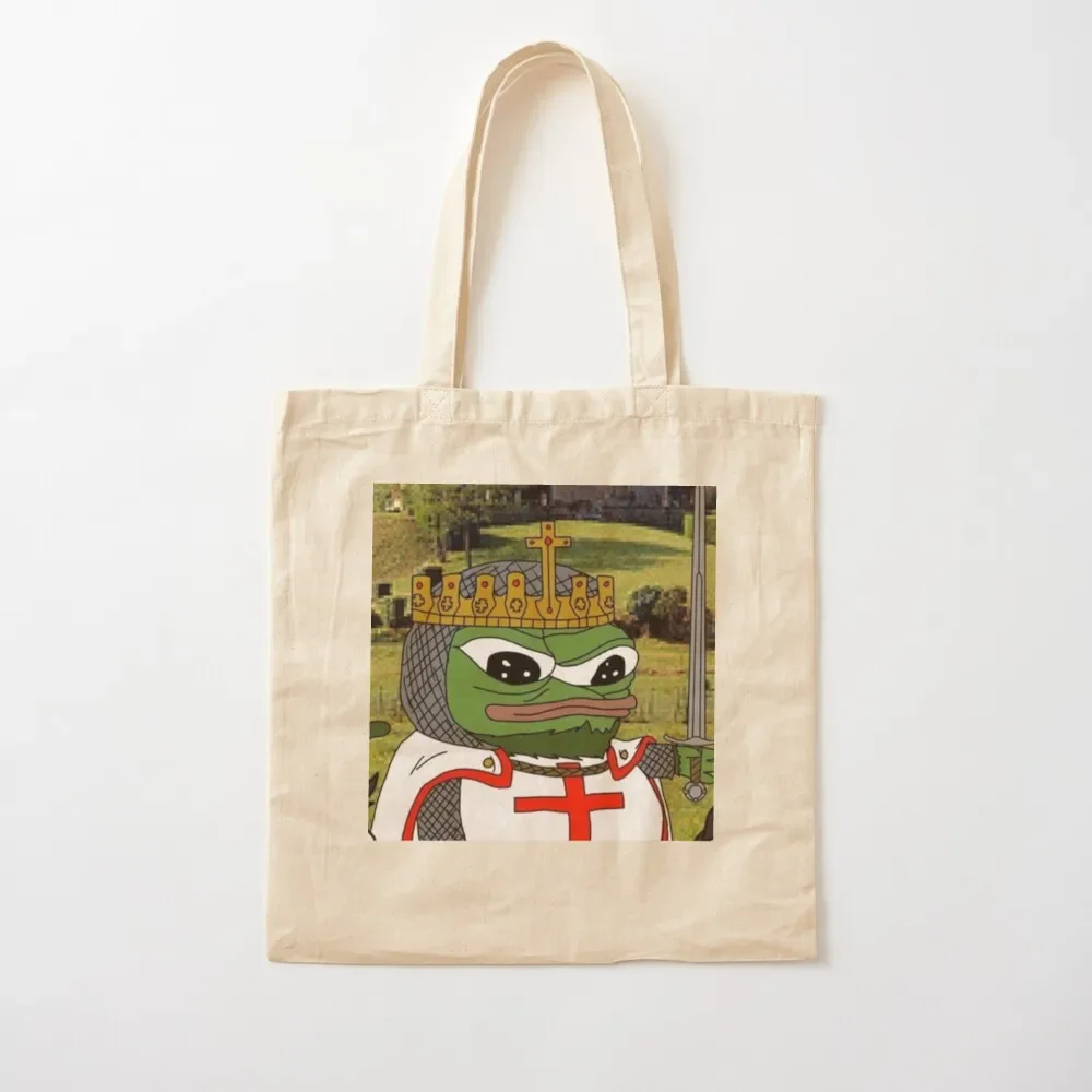 

Crusader Pepe Classic T-Shirt Tote Bag tote bag university Women's tote bag