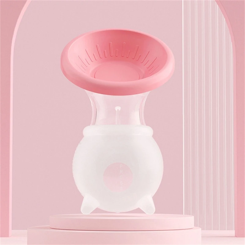 Silicone Breast Pump Comfortable & Powerful Nipple Suction Tool Baby Feeding Milk Bottle Breast Pump for Any Mother