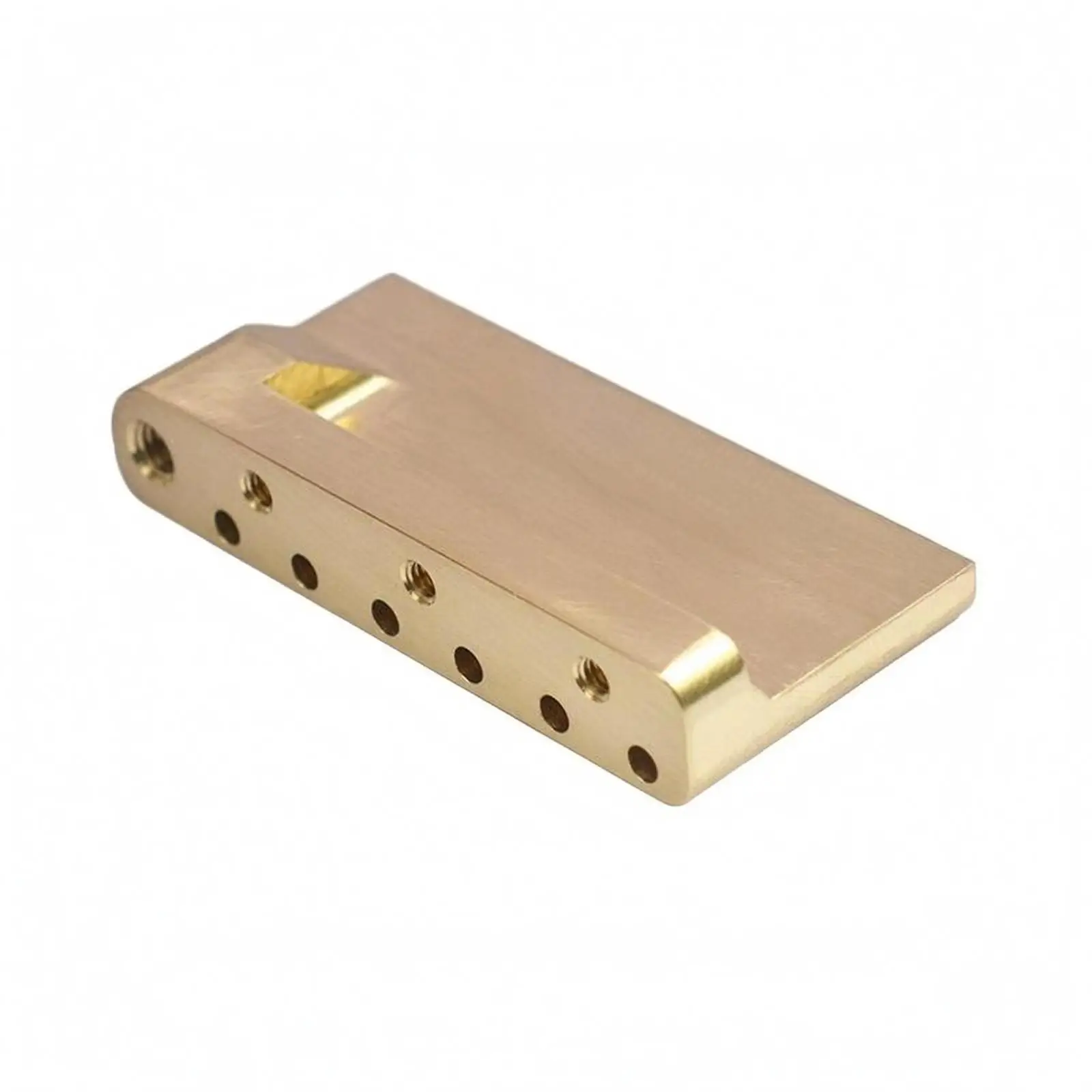 Tremolo Bridge System Brushed Brass Bridge Base Stable Foundation Guitar Hardware for Electric Setups