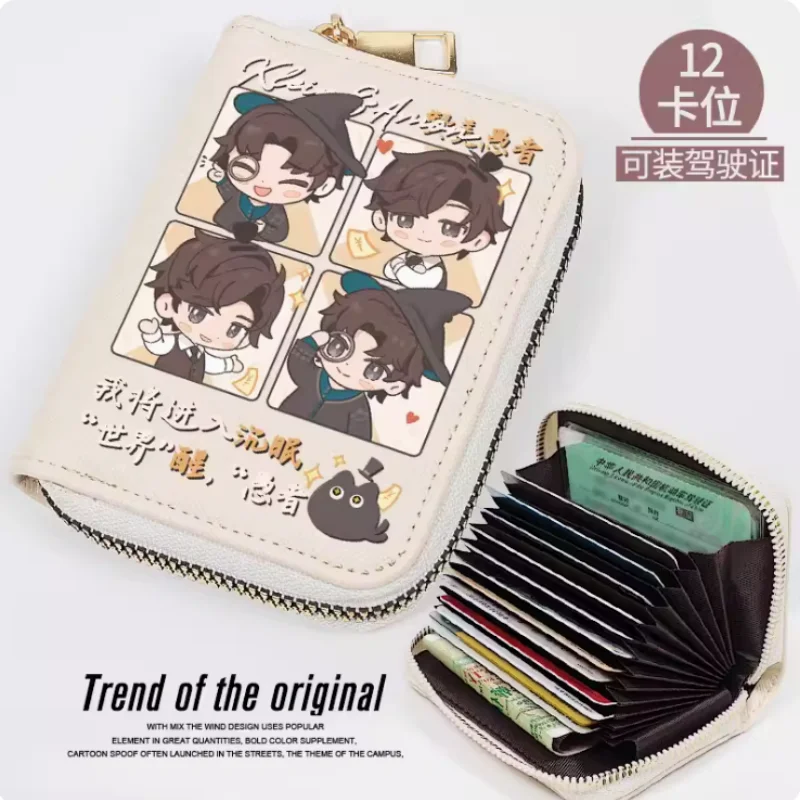 

Anime Lord of Mysteries Klein Moretti Zipper Wallet Women Fold Bag Multi Card Coin Pocket Holder Fashion Wallet Gift