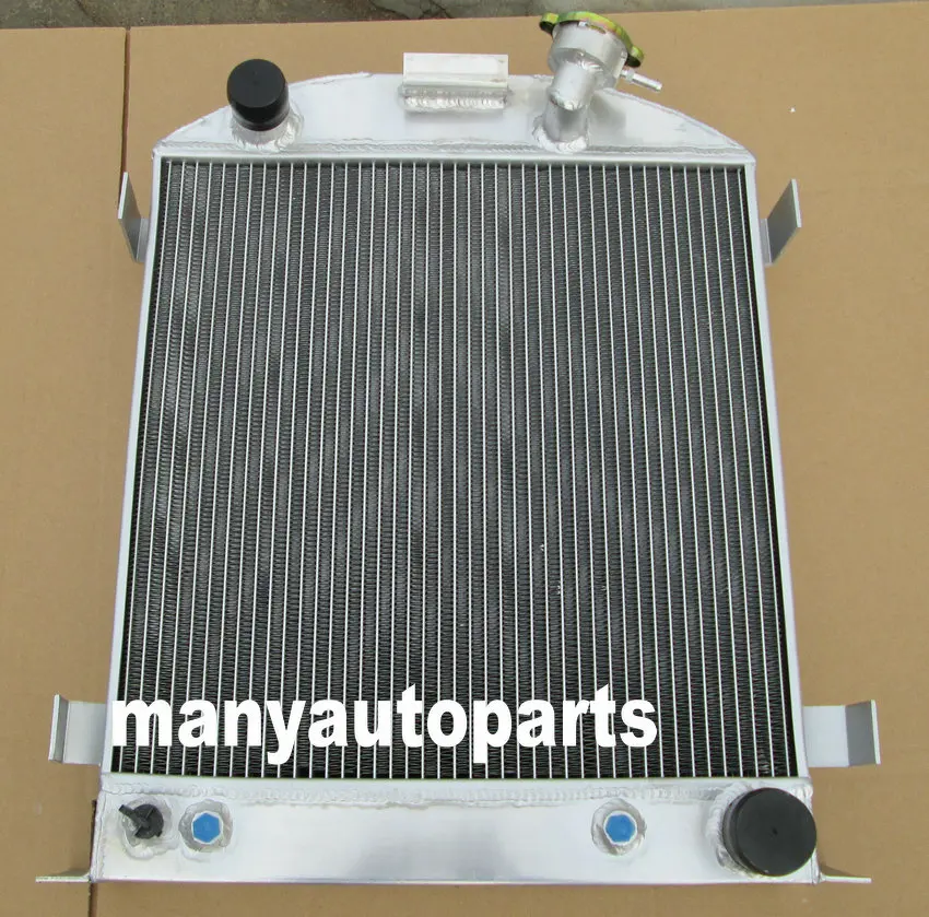 لقضيب ساخن لـ 3 صفوف Ford 1932 مع مشعاع ألومنيوم لمحرك تشيفي 350 V8