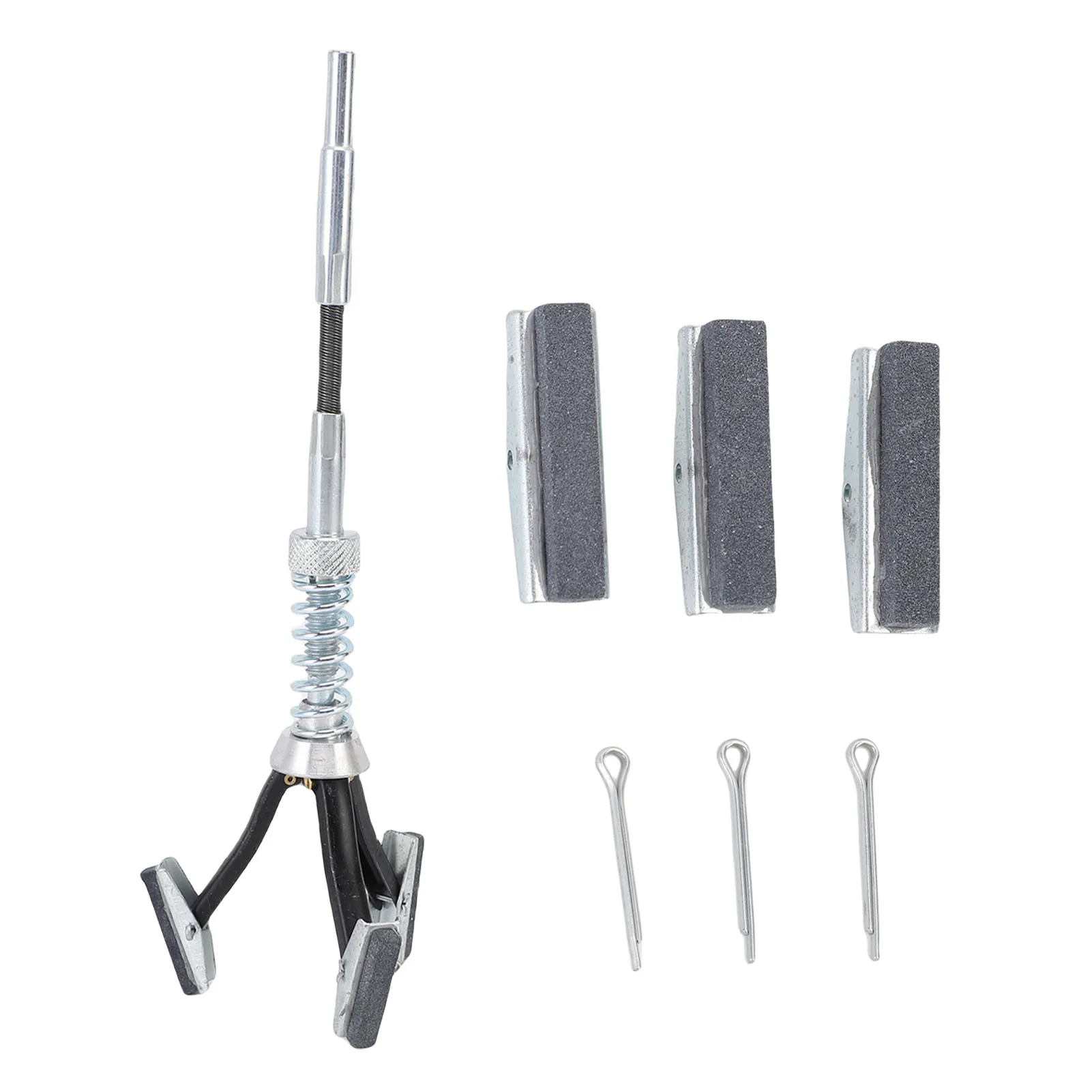 Ferramenta de afiação de cilindro, deglazer ajustável, faixa de 1-2,5 polegadas, grão 220, 1-1/8 polegadas, ferramenta elétrica de afiação de cilindro de motor de 3 pedras