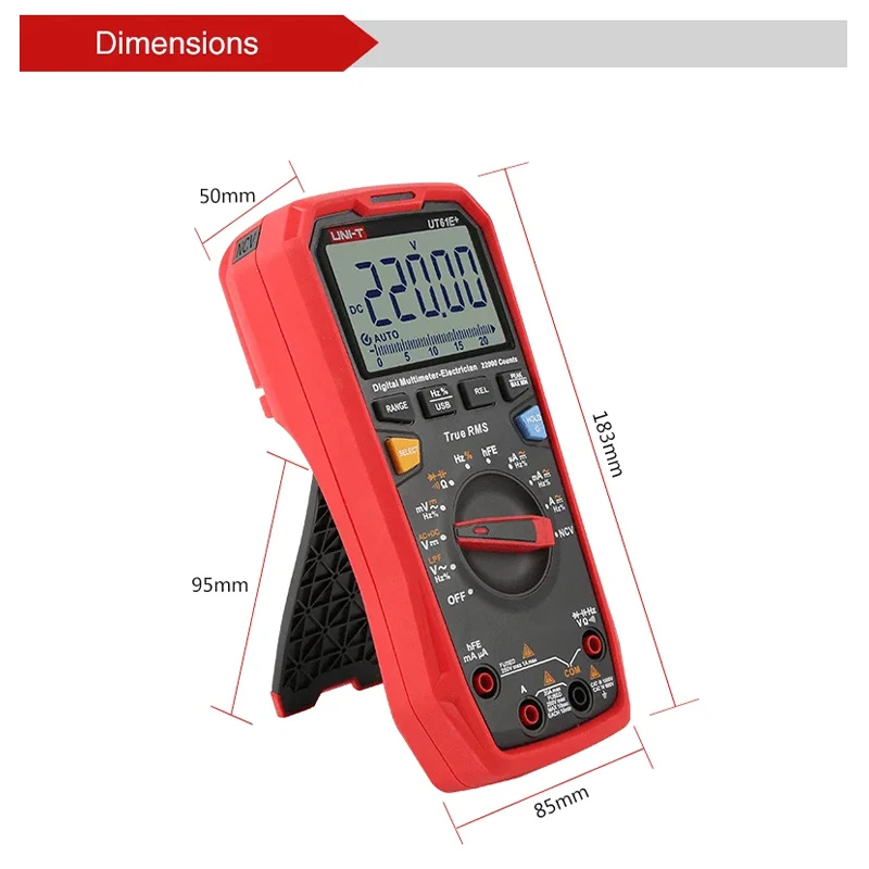 UNI-T UT61E + UT61D + UT61B + UT33A UT33B UT33C UT33D Plus المهنية الرقمية المتعددة صحيح RMS السيارات المتعدد
