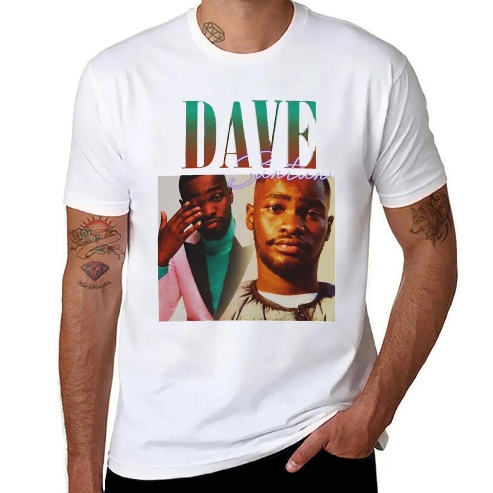 

SANTAN DAVE T-Shirt cotton t shirt man t shirt men 100% cotton luxury brand T-Shirt