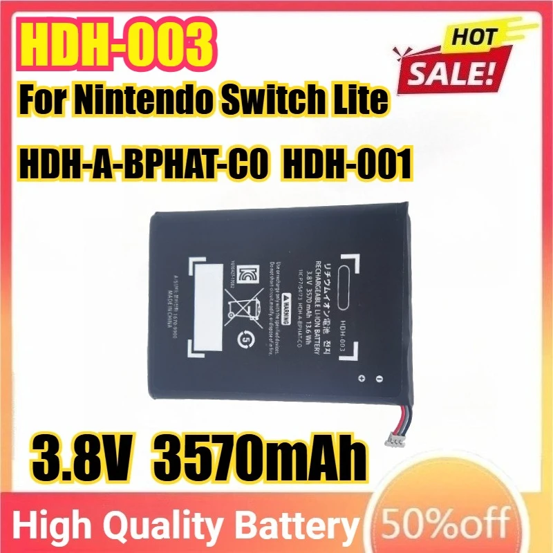 

3570mAh HDH-003 HDH 003 Li-ion battery For Nintendo Switch Lite HDH-001 HDH-003 HDH-A-BPHAT-C0 1/CP7/54/73