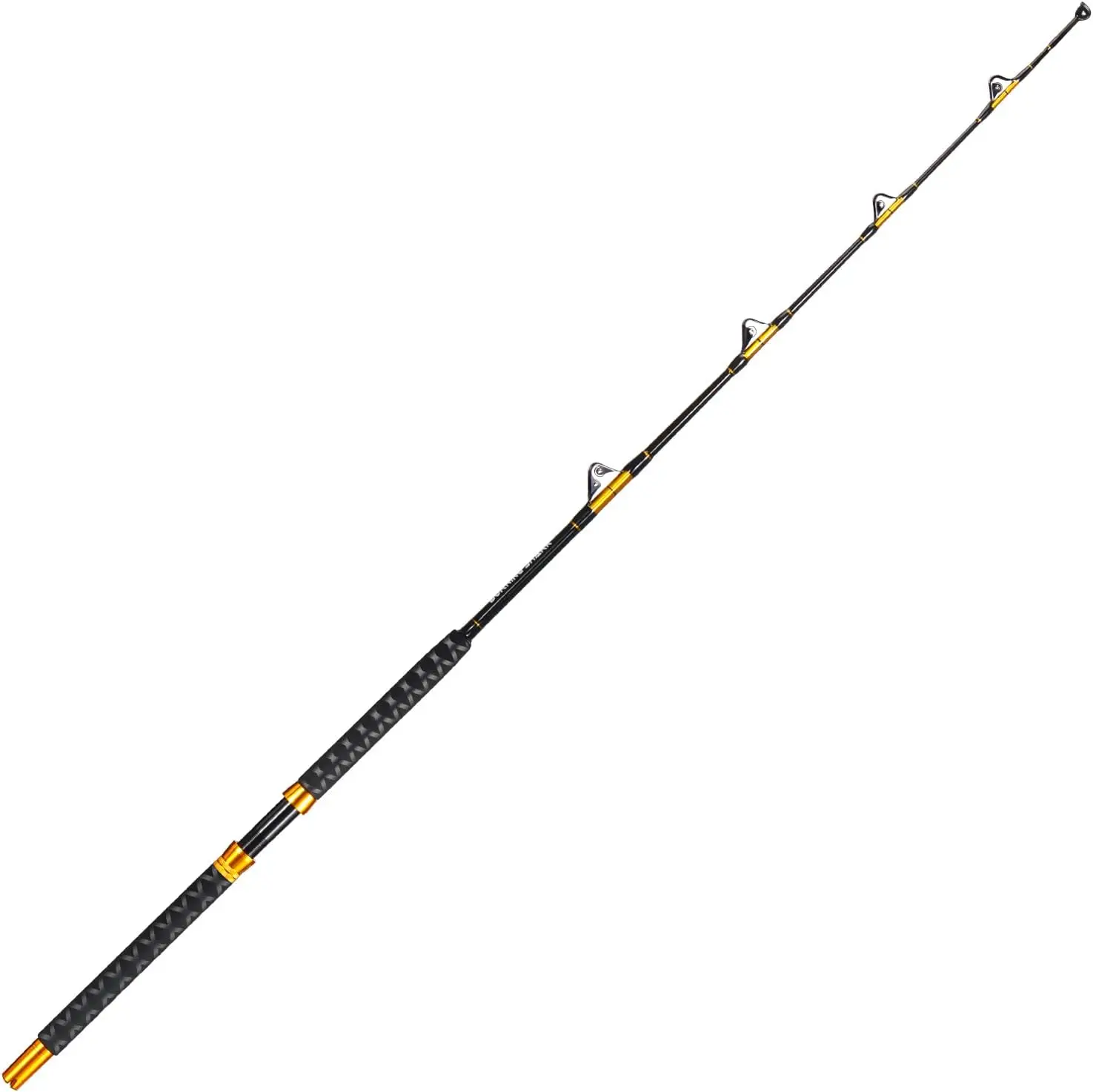 

Burning Jigging Rod Saltwater Offshore Heavy Trolling Fishing Rod Big Game Conventional Boat Fishing Rod with Roller Guides- Gl