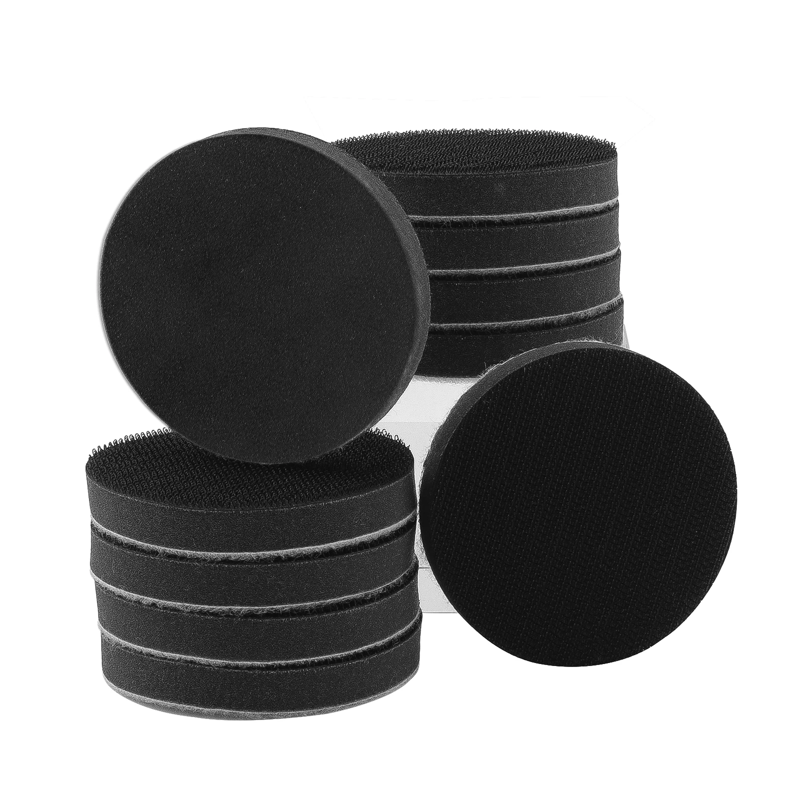 10pcs 1inch - 6inch Interface Pads Hook And Loop Sponge Cushion Buffer Backing Pad Protection Sanding Disc Backing Pad