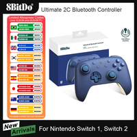 8Bitdo Ultimate 2C Bluetooth Controller for Switch 2, with Remappable L4/R4 Bumpers Gamepad for Nintendo Switch Game Console