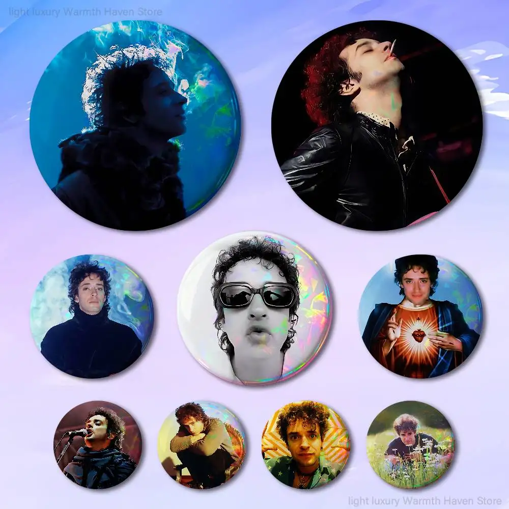

G-Gustavo Singer C-Cerati 58mm 44mm HD Print Brooch Badges Pretty Derby Round Display Brooches Lapel Pins