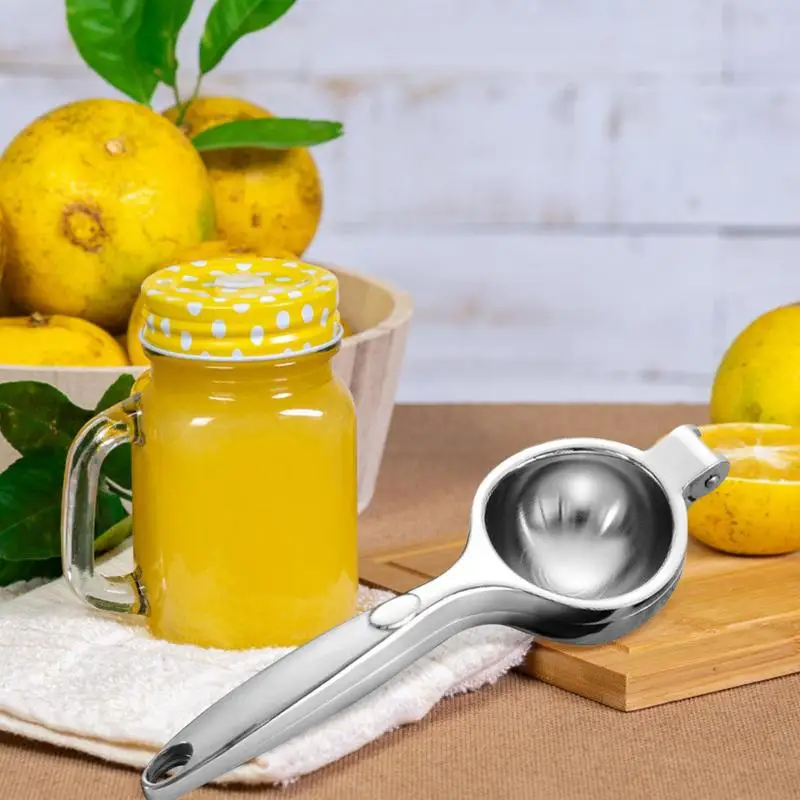 Manual Lemon Slice Squeezer Portable Hand Press Citrus Juicer Easy To Clean Hand Held Bar Juicer Handle Press Tool For Bartender