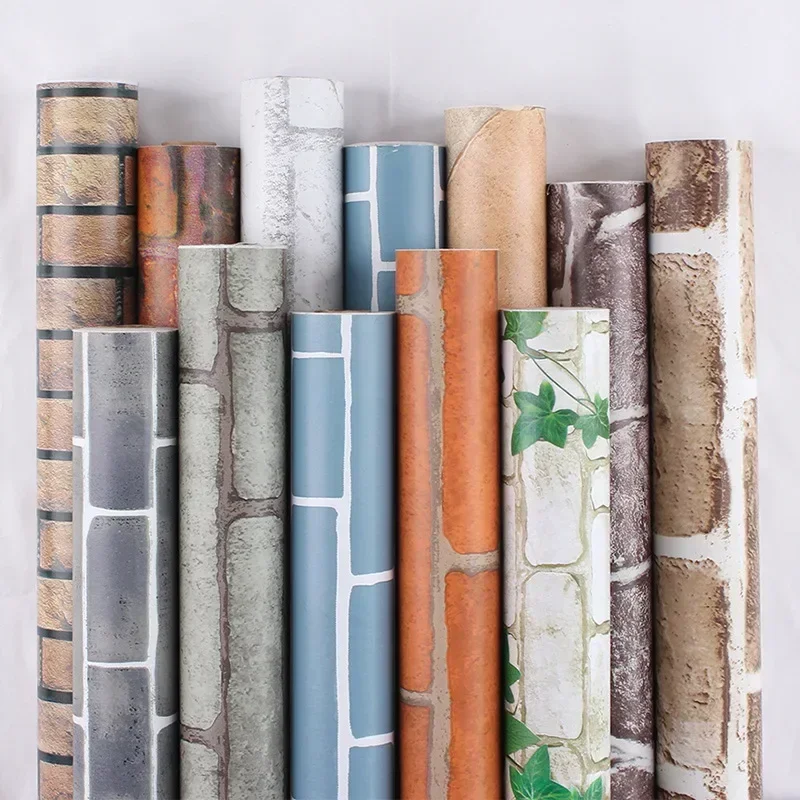 45cm*10m Rectangular Grid Self-adhesive Wallpaper Dormitory Self-adhesive Wallpapers Bedroom Waterproof Thickened Wallpaper deco
