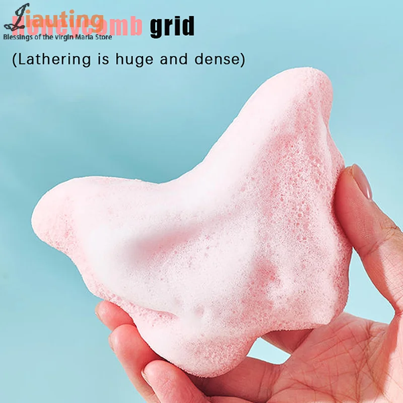 Butterfly Wash Face Puff Zachte spons Gezichtsexfoliërende bladerdeeg Schuimend voor diepe reiniging Geschikt voor make-up verwijderen en wassen