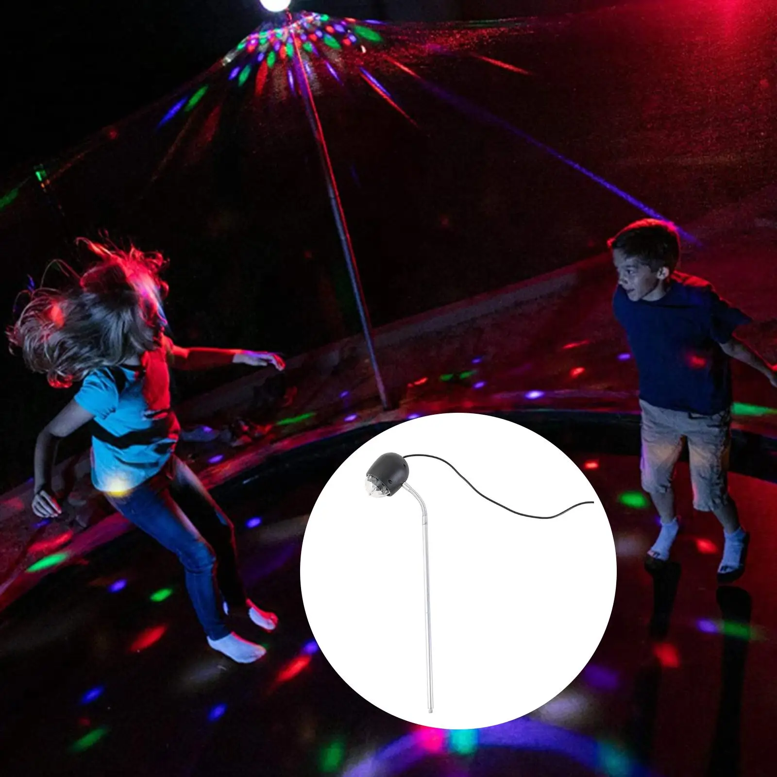 

USB Powered Trampoline Light Decor Lamp 1.7 Ball Stage Lamps for Backyard KTV Bar Dance Party Wedding