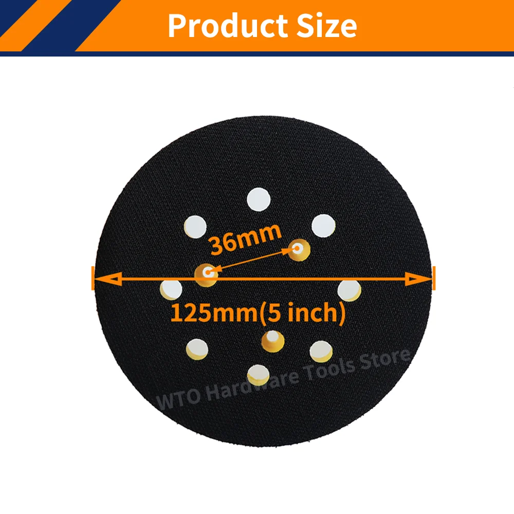 Imagem -03 - Almofadas de Lixamento de Substituição para Dewalt Gancho e Loop Lixadeira Orbital Dw420dw421dw423 Dw426d26451 Furos 1pc