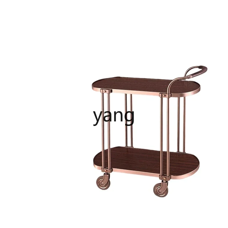 LT wine cart high-end wine service truck stainless steel three-layer restaurant food delivery truck